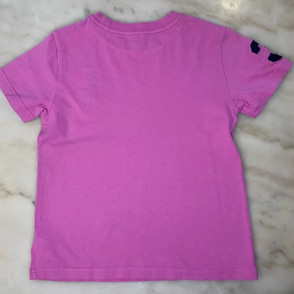 Polo Ralph Lauren Kids bright pink Big Pony Cotton Jersey Tee size 5